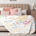 thumbnail image 2 of LHSHID Birthday Gifts Blanket Flannel Soft and Comfortable Anti static Bed Sofa Blanket 60x80in, 2 of 6