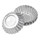 thumbnail image 2 of Small Pie Pans - Chrysanthemum Cups For Baking Oven (50pcs) - Reusable Aluminium Pudding Crust Moulds, 2 of 5