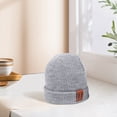 thumbnail image 3 of Parent-Child Beanie Hat Mother  Kids Winter Warm Cable Knit Hat, 3 of 5