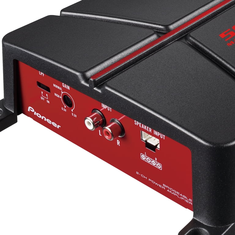 Pioneer, Car Amplifier, 500W Max, 2-Channel, Built-in Filters