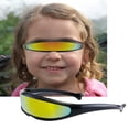 thumbnail image 5 of Gafas de sol Cyclops con marco de plástico, lentes de acrílico con espejo brillante para las gafas de fiesta para niños, gafas de sol novedosas con visera estrecha para la fiesta CARACTERÍST, 5 of 5