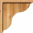 thumbnail image 3 of 8"W x 14"D x 14"H Carmel Rough Sawn Corbel w/Backplate, Western Red Cedar, 3 of 9