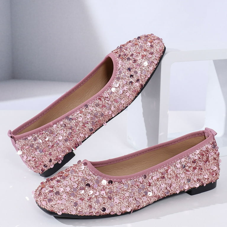 Women Square Toe Crystals Shoes Glittering Rhinestone Wedding Dress Shoes Fashion Bridesmaid Shoes Women's Fashion Casual Comfortable New Style Solid Color Toe Closed Toe Shallow Mouth Flat Shoes - Walmart.com Women Square Toe Crystals Shoes Glittering Rhinestone Wedding Dress Shoes Fashion Bridesmaid Shoes Women's Fashion Casual Comfortable New Style Solid Color Toe Closed Toe Shallow Mouth Flat Shoes - Walmart.com