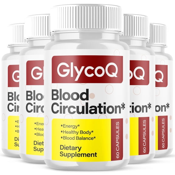 GlycoQ Blood Support Pills Advanced Formula Vitamin Supplement Glyco Q 300 Capsules