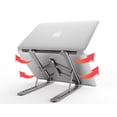 thumbnail image 2 of (Negro) Soporte plegable para portátil de 10 a 15,6 pulgadas, compatible con MacBook, Dell, Lenovo, HP, otros portátiles y tabletas de hasta 8 kg, 2 of 5