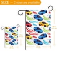thumbnail image 3 of Race Cars Bright Seamless Pattern Double Sided Garden Flag Decorative Weather Resistant Yard Flag, Large DIY Vertical Flag for Farmhouse Patio Lawn, 28x40 Inch, 3 of 6