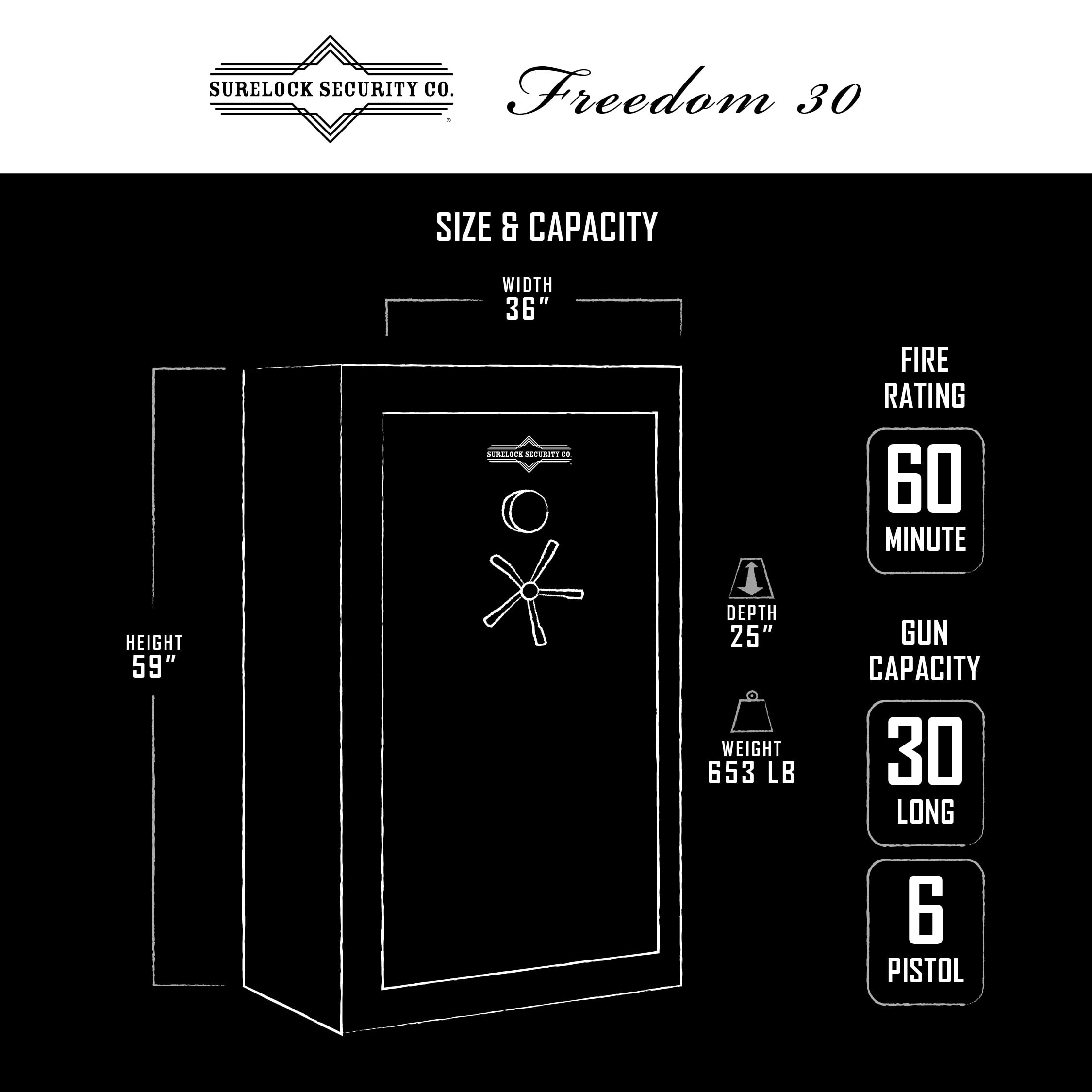 SureLock Flag Safe 30 Gun and Home Safe