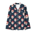thumbnail image 3 of Wancir Christmas Pajamas Set Long Sleeve Womens Button Down Sleepwear Two Piece Nightwear Soft Pj Lounge Sets S-XXL, 3 of 4
