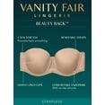 thumbnail image 7 of Vanity Fair Lingerie Women's Beauty Back Smoothing Underwire Strapless Bra, Style 74380, 7 of 7
