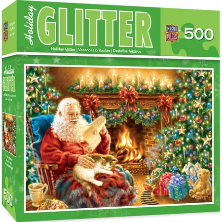 Holiday Christmas Dreams 500 Piece Glitter Jigsaw