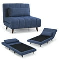 thumbnail image 1 of Costway Canapé-Lit Convertible 3 Positions Chaise Pliante avec Coussin Bleu, 1 of 10