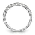 thumbnail image 2 of Solid 14K White Gold Diamond Wedding Band Ring Size 6.5 (.36 cttw.), 2 of 7