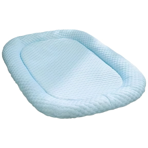 Cooling Mat for Cats and Dogs, Cat Cooling Bed with Non-Stick Hair Fabric, Medium Size for Pets Under 4 kg / 8 lb, Ocean Blue, 3D Ice Bean Technology, Indoor, and Outdoor Use