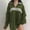 Army Green, variant on Tawop Sweatshirts for Women Tops Sweatshirt Long Sleeve Solid Thick Casual Black M