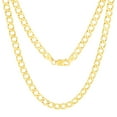 thumbnail image 6 of Nuragold 10k Real Yellow Gold Cuban Curb Link 5.5mm Chain Necklace (16"-30") Italian Jewelry for Men & Women, 6 of 10
