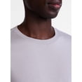 thumbnail image 4 of George Men's and Big Men's Cotton Crewneck Tee with Long Sleeves, Sizes XS-3XL, Big 2XB-6XB & Tall MT-4XLT, 4 of 5
