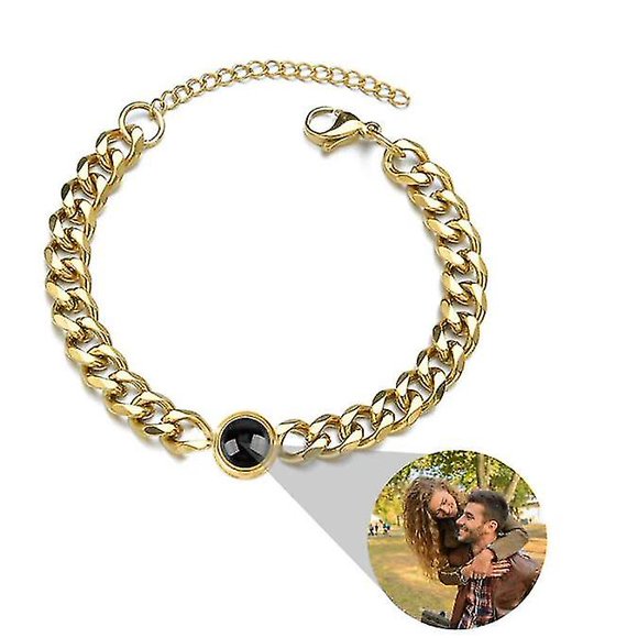 Custom Photo Bracelets For Women Men Personalized Projection Picture