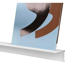 STAS Grip up - Picture Display Wall Ledge Shelf, Photo shelve 19.7 inch 50 cm, White