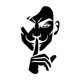 thumbnail image 2 of 1pc Fashionable "Man Shutting Mouth" Print T-Shirt for Women, Casual Crew Neck Short Sleeve Tee, Cotton 95% Spandex 5% Knit Fabric, Medium Stretch, all-Season Comfort Fit Top, 2 of 5