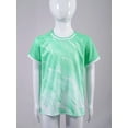 thumbnail image 3 of Jhaoyu Kids Boys Casual Sport T-shirts Gradient Quick Dry Short Sleeve Tee Top Football Training Light Green XXS, 3 of 7