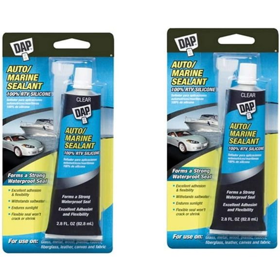 Dap 00694 2.8 oz Silicone Rubber Auto/Marine Sealant