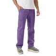 thumbnail image 4 of Afuyipoi Men’s Sport Joggers, Elastic Waist Side-Pocket Loose-Fit Stight Leg Trousers Purple Size M, 4 of 8