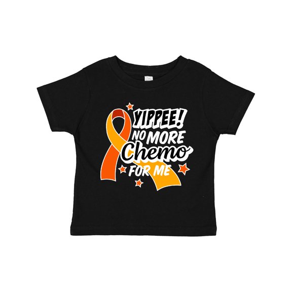 Inktastic Leukemia Awareness Yippee No More Chemo for Me Boys or Girls Toddler T-Shirt