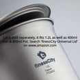 thumbnail image 3 of Non-Stick 1.2L or 800ml Titanium Pot or 400ml Non-Stick Titanium Pan, Strong Lightweight Outdoor Camping Cookware Pot Pan Mess Kit Set for Travel Hiking Camping in Cloth Case, 3 of 8