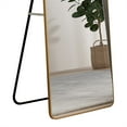 thumbnail image 5 of Yesurprise Arch Full Length Wall Mirror, Arched Wall Mounted Mirror, 59.8"x16.5" Hanging Full Body Mirror, Leaning Against Wall Mirror for Bedroom Living Room, 5 of 8
