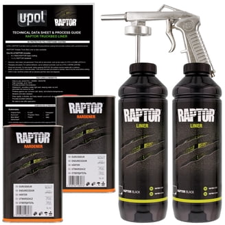 U-POL Raptor Black Urethane, Protective Truck Bed Liner & Texture