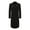 DOUBLE-BLACK, variant on Men's Knee Length Wool Blend Three Button Long Jacket Overcoat Top Coat