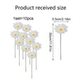 thumbnail image 4 of KQJQS 10 Pack Yellow Metal Wind Spinner Stakes | Plug-in Swinging Garden Decor for Outdoor Pots & Yard Simulation, 4 of 7
