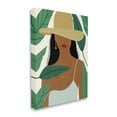thumbnail image 3 of Stupell Industries Smiling Woman Wearing Sun Hat Drifting Leaves Graphic Art Gallery Wrapped Canvas Print Wall Art, Design by Birch&Ink, 3 of 7