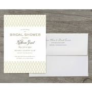 Loving Lattice Deluxe Bridal Shower Invitation