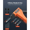 thumbnail image 2 of VEVOR Pop Rivet Gun Kit, with 200 Blind Rivets, Heavy Duty Single Hand Riveter with 4 Interchangeable Nosepieces, 4 Drill Bits, and a Carrying Case, Manual Riveting Tool for Metal, Automotive, Home, 2 of 9