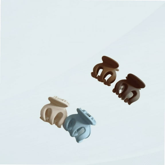 Mini Jaw Clips Plastic Hair Claw Clip Clamps No-Slip Grip Small Black Colorful Hairpin Claw Pins for Girls Women Thick Thin Hair Mini Frosted Scrunchy Hair Clips Princess Mini Hair Clips