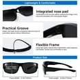 thumbnail image 6 of TINHAO Men's Polarized Fit Over Glasses Sunglasses Wear over Prescription Glasses with UV Protection, 6 of 7