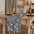 thumbnail image 2 of Black Grey Car Table Runner Vintage Automobile Car Parts Engine Print Tablerunners 13 x 108 Inch, Table Decorations Tabletop Scarf for Summer Gathering Holiday Farmhouse Kitchen Dining Decor, 2 of 8