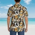 thumbnail image 6 of Fotbe Cute Dog Hawaiian Shirt for Men Unisex Summer Beach Casual Short Sleeve Cotton Linen Button Down Shirts-X-Large, 6 of 9