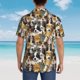 thumbnail image 4 of Fotbe Cute Dog Camisa Hawaiana para Hombre Unisex – Camisa Casual de Verano con Botones de Manga Corta de Algodón y Lino,Medium, 4 of 7