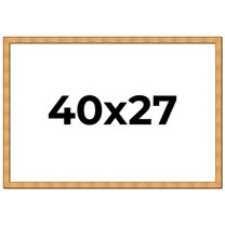 40x27 Frame Gold Rustic Solid Wood Picture Frame | 1.25 Inch Wide Moulding | Rustique Gold