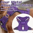 thumbnail image 2 of rabbitgoo Dog Harness No Pull, Military for Medium Breed with Handle & Molle, Easy Control Service Vest Training Walking, Adjustable Reflective Tactical Pet Harness, Purple, M, 2 of 3