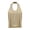 Beige, variant on Womens Halter Tank Top Solid Color Backless Blouses Loose Breathable Casual Workout Layering Tops
