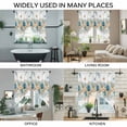 thumbnail image 3 of Beach Coastal Swag Valances for Windows, Kitchen Window Curtains Over Sink, Nautical Shell Starfish Coral Summer Window Treatment Curtains for Living Room/Bedroom Curtains 2 Panel Sets 36"x45", 3 of 8