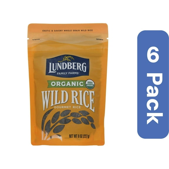 Lundberg Organic Wild Rice 8 oz (Pack Of 6)