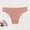 c01Pink, variant on Seamless Underwear for Women Trendy Low Rise Hipster Wave Edge No Show Bikini Panties Womens Cheeky Blue M