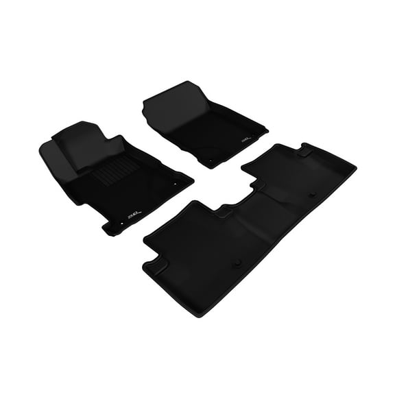 3D MAXpider Custom Fit Kagu Floor Mat (Black) for 2013-2022 Acura ILX - 1ST Row 2ND Row