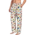 thumbnail image 2 of Daiia Butterfly Flowers Men's Sleep Pant with Pockets and Drawstring,Pajama Pants-Large, 2 of 9