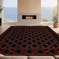 thumbnail image 2 of Design&I 6'x9' Ultra Soft Area Rug, Maroon Contemporary Mid Highlight Balanced Decorative Century None Fluffy Washable Non Shedding for Guest Room Bedroom Living Room, 2 of 7