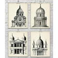 thumbnail image 3 of Architectural Dome Illustrations Art Prints - Set of Four Prints (8x10) Unframed - Great for Living Room Decor or Gift to Architects and Engineers, 3 of 6